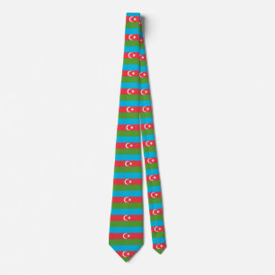Corbata Ataque con bandera de Azerbaiyán