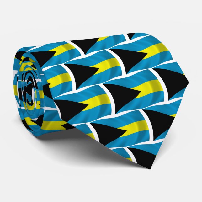 Corbata Ataque con bandera de las Bahamas (Enrollado)