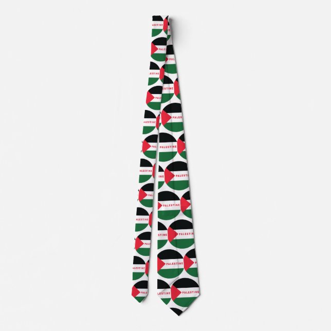 Corbata Ataque con bandera de Palestina (Reverso)