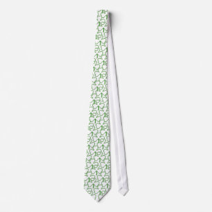 Corbata Ataque con patrón de shamrock
