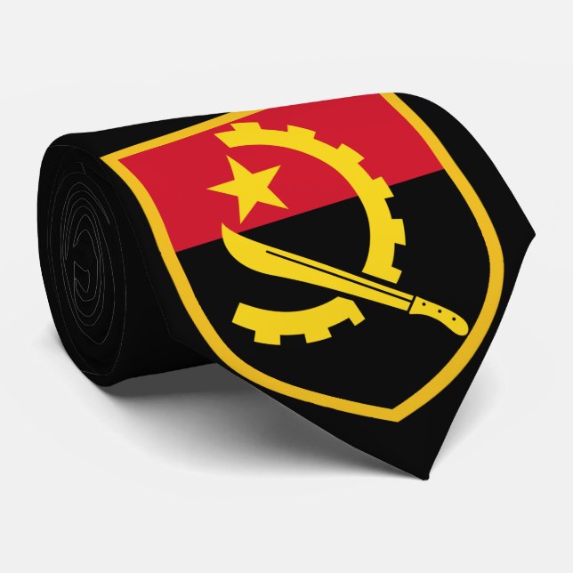 Corbata Ataque de bandera de Angola (Enrollado)