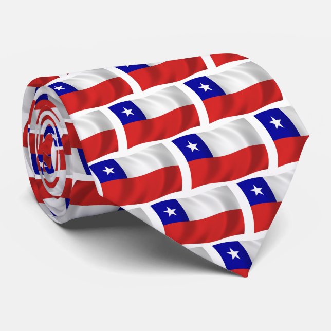 Corbata Ataque de bandera de Chile (Enrollado)