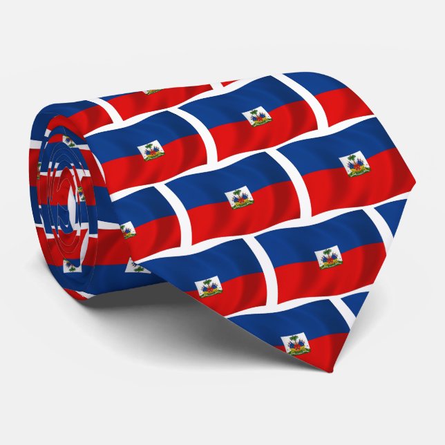 Corbata Ataque de bandera de Haití (Enrollado)