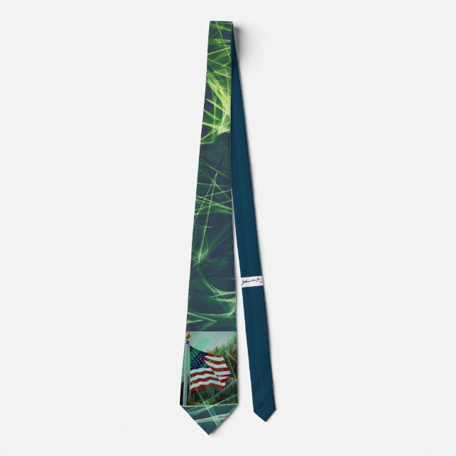 Corbata Ataque de bandera estadounidense (Anverso)