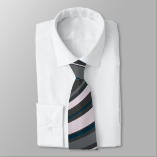 Corbata Ataque de cuello azul y gris de los hombres modern