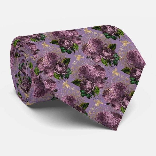 Corbata Ataque de cuello de abeja con burbujas de verano (Enrollado)
