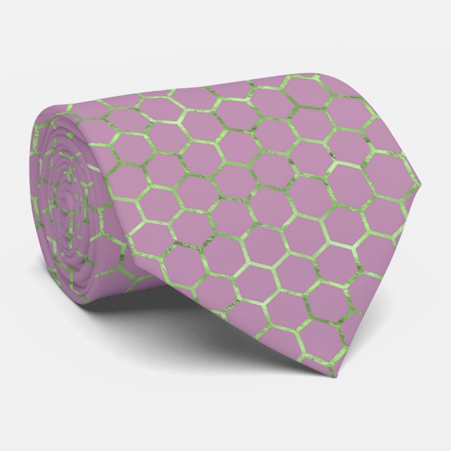 Corbata Ataque de cuello de abeja con burbujas de verano (Enrollado)