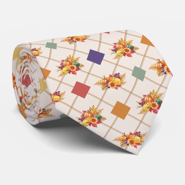 Corbata Ataque de cuello de feriado de Acción de Gracias (Enrollado)