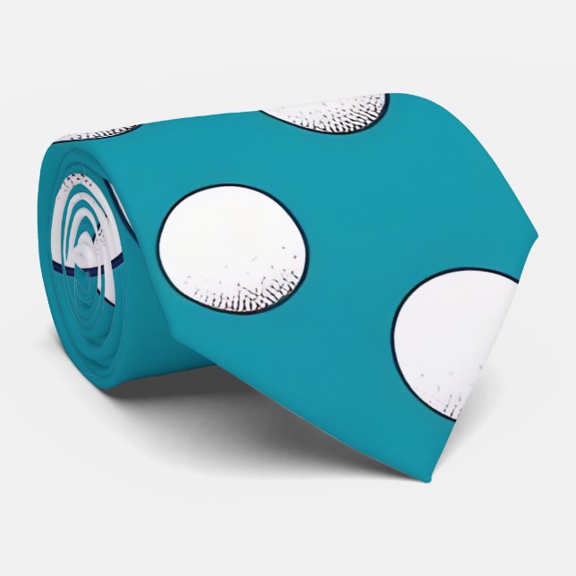 Corbata Ataque de cuello de los machos con puntas turquesa (Enrollado)