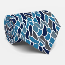 Ataque de cuello del patrón azul y gris de los hom