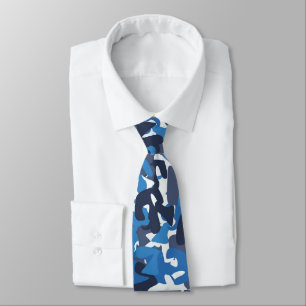Corbata Ataque de diseño de abstracto de mezcla azul para