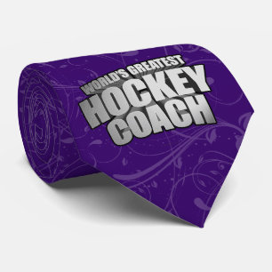 Corbata Ataque de entrenador de hockey más grande del mund