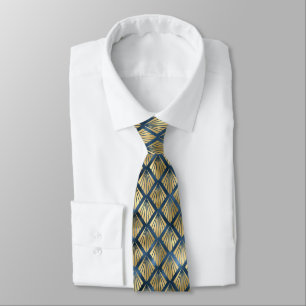 Corbata Ataque de fanático metálico azul de la Marina y el
