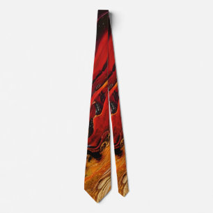 Corbata Ataque de fuego dorado