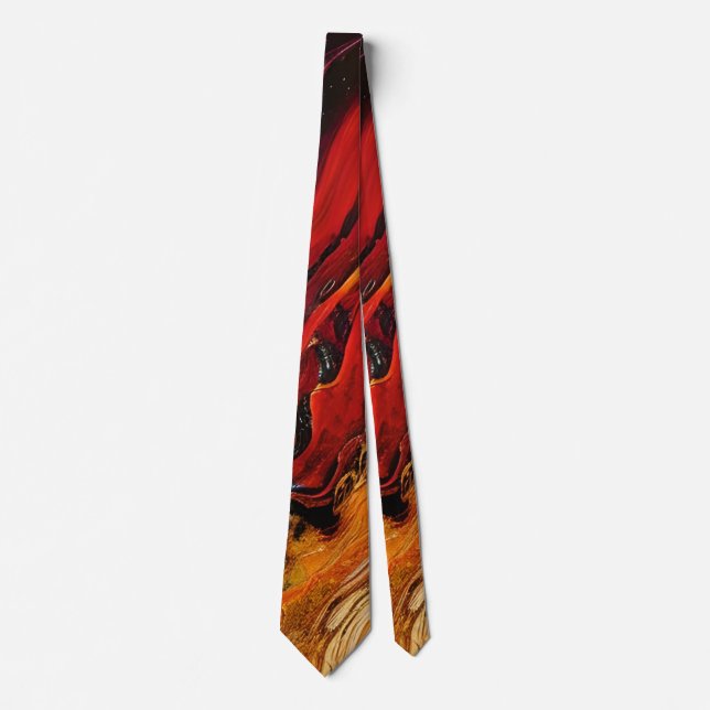 Corbata Ataque de fuego dorado (Anverso)