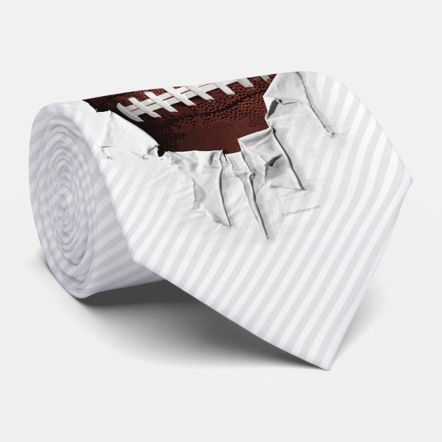 Corbata Ataque de fútbol desgarrado (Enrollado)