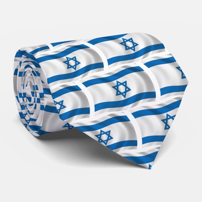 Corbata Ataque de la bandera de Israel (Enrollado)