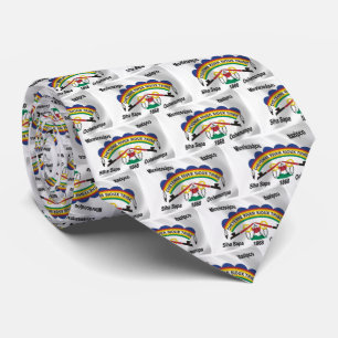 Corbata Ataque de la bandera sioux del río Cheyenne