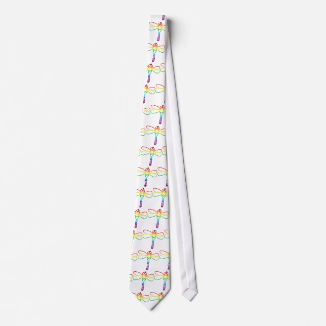 Corbata Ataque de la libélula arcoiris (Anverso)