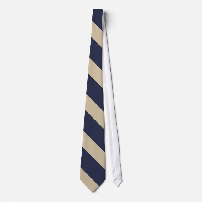 Corbata Ataque de la Universidad Navy y Pale Gold (Anverso)