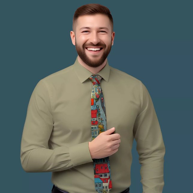 Corbata Ataque de moda urbano de Oasis Cityscape (Subido por el creador)