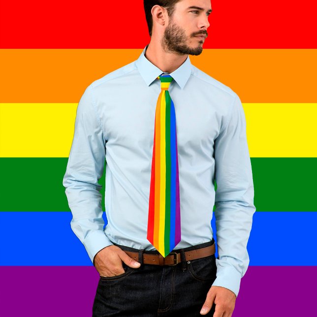 Corbata Ataque de negocios al arcoiris y orgullo Bandera a (Subido por el creador)