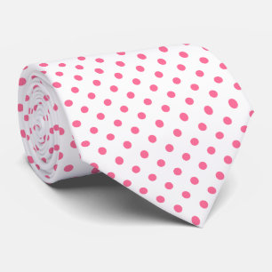 Corbata Ataque de patrón de polkadots rosados