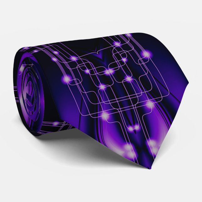 Corbata Ataque de tecnología Purple Light (Enrollado)