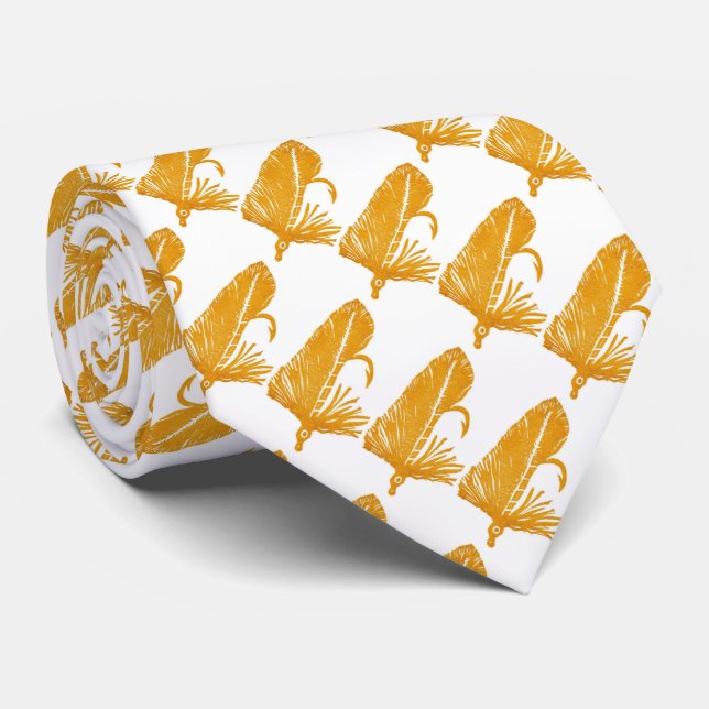 Corbata Ataque de vuelo de trucha "Golden Matuka Streamer" (Enrollado)