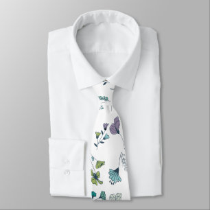 Corbata Ataque floral