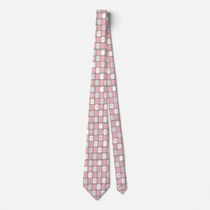 Corbata Ataque inicial rosado retro
