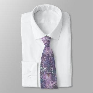 Corbata Ataque multipúrpura para damascar para hombres