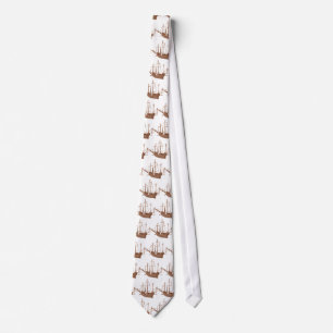 Corbata Ataque Necktie de Santa Maria Sailboat