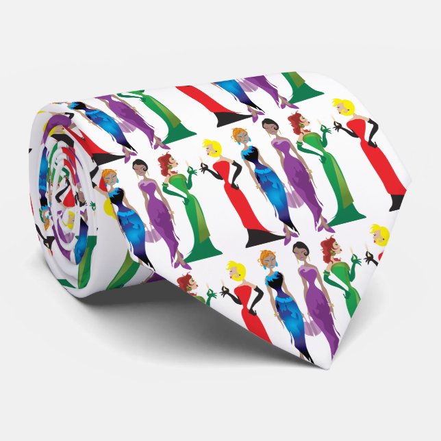 Corbata Ataque nocturno de las damas (Enrollado)