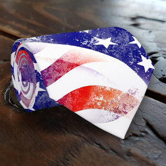 Corbata Ataque patriótico de la bandera de los Estados Uni