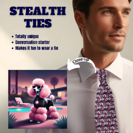 Corbata Ataque sigiloso Bougie Pink Palm Springs Poodle
