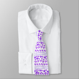 Corbata Ataque uniformado para el corazón púrpura