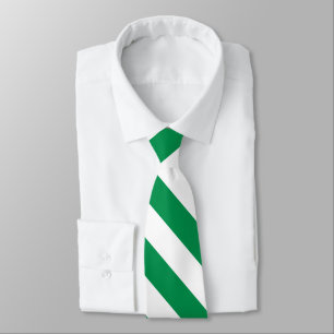 Corbata Ataque verde y blanco