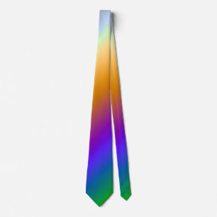 Corbata Atar Con Hues De Gradación Diagonal Multicolor