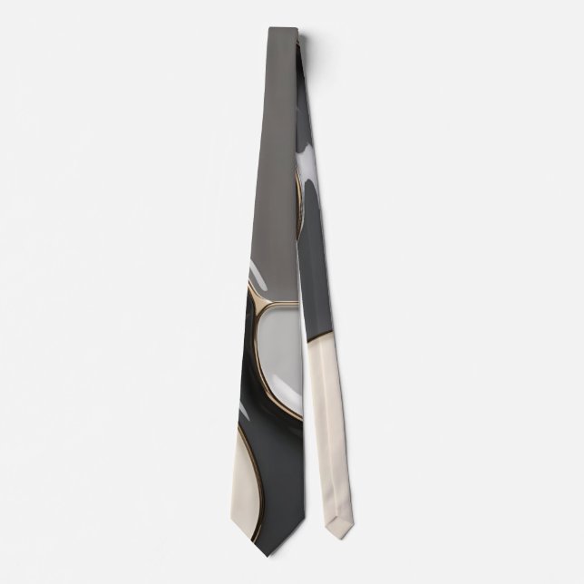 Corbata Atar en un patrón abstracto elegante (Anverso)