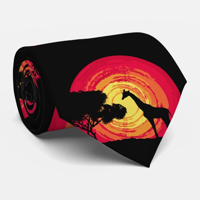 Corbata Atardecer de África (Enrollado)