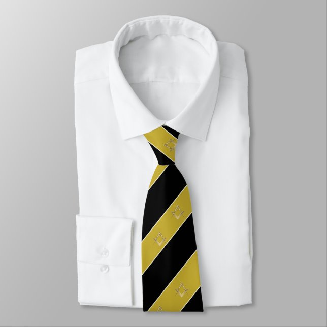 Corbata Atuendo de Logia Masónica Francmasón Franja (Atado)