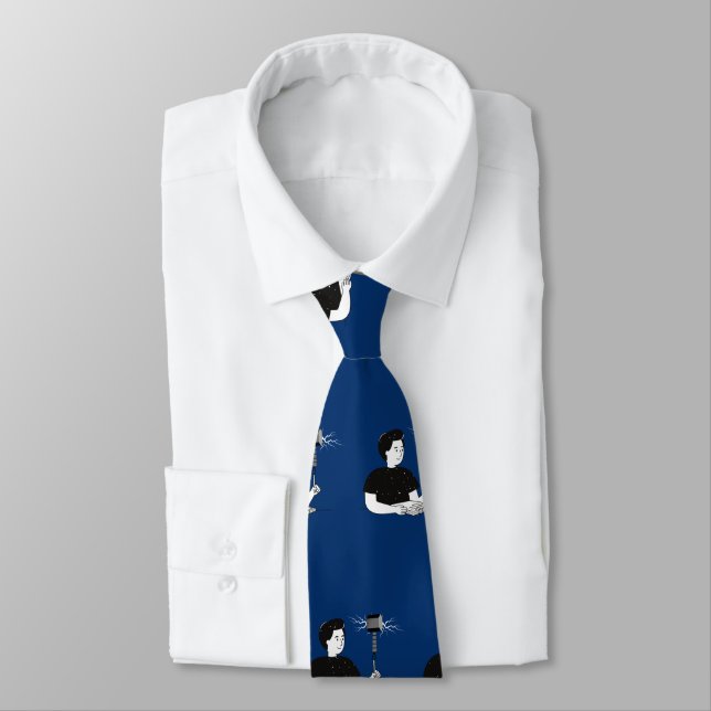 CORBATA AU -THOR (AZUL) NECK TIE (Atado)