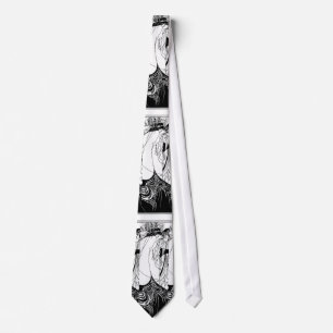 Corbata Aubrey Beardsley La Falda del Pavo Real Art Nouvea