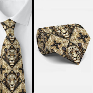 Corbata Audaz de Leopardo Moda Masculina