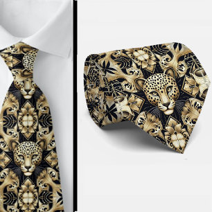 Corbata Audaz de Leopardo Moda Masculina
