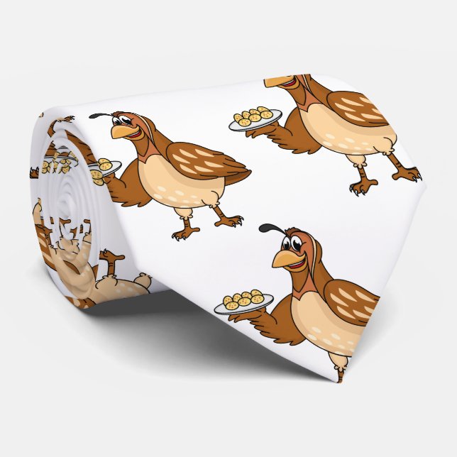 Corbata Ave feliz con personalizado de huevos (Enrollado)