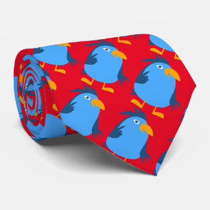 Corbata Aves azules
