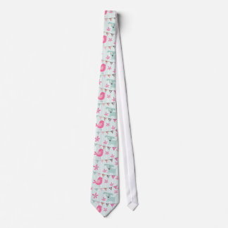 Corbata Aves, perros, carteles, flores