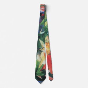 Corbata Aves (Vogel) de Franz Marc, arte de cubismo vintag